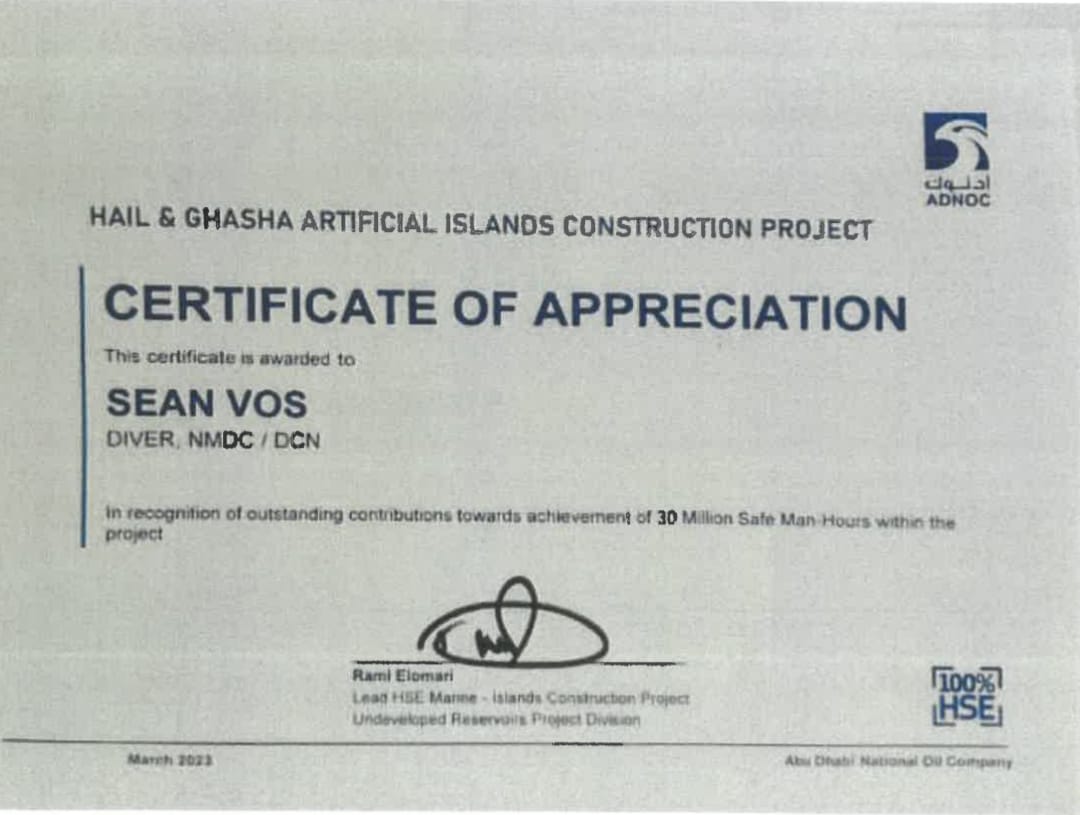 Certificate: Certificate of Appreciation